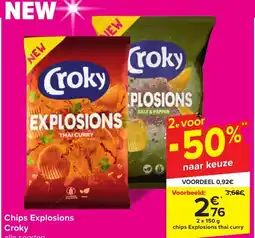 Carrefour Chips Explosions Croky aanbieding