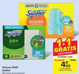 Carrefour Gamma Refill Swiffer aanbieding