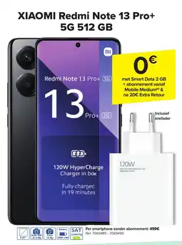 Carrefour Xiaomi Redmi Note 13 Pro+ 5G 512 GB aanbieding