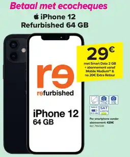 Carrefour iPhone 12 Refurbished 64 GB aanbieding