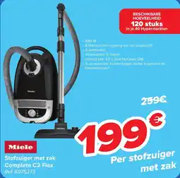 Carrefour Miele Stofzuiger met zak Complete C2 Flex aanbieding