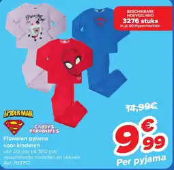 Carrefour Fluwelen pyjama voor kinderen aanbieding
