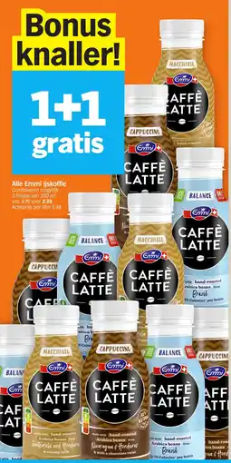Albert Heijn Alle Emmi ijskoffie aanbieding