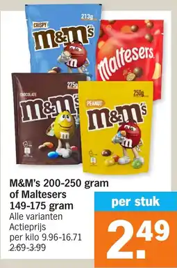 Albert Heijn M&M's of Maltesers aanbieding