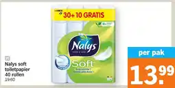 Albert Heijn Nalys soft toiletpapier aanbieding