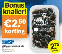 Albert Heijn AH Verse mosselen aanbieding