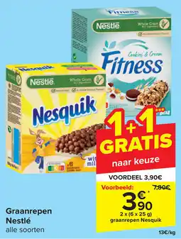 Carrefour Graanrepen Nestlé aanbieding