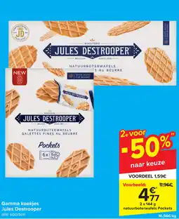 Carrefour Gamma koekjes Jules Destrooper aanbieding