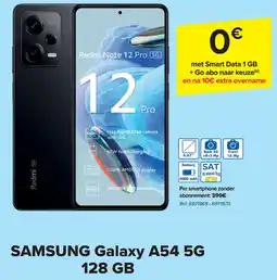 Carrefour Samsung Galaxy A54 5 g 128 GB aanbieding