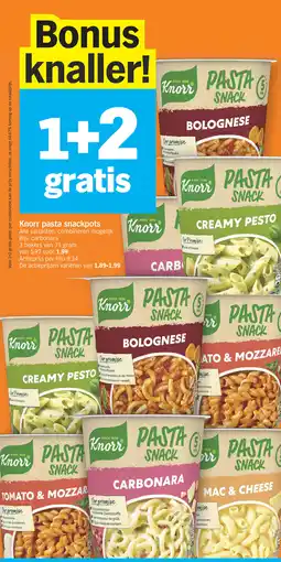 Albert Heijn Knorr pasta snackpots aanbieding
