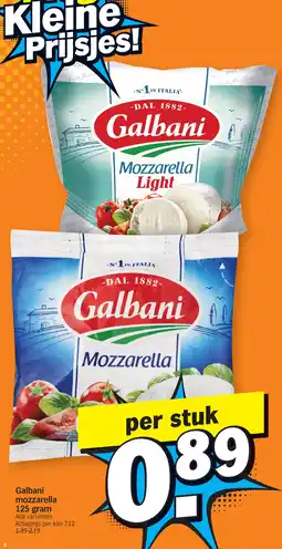 Albert Heijn Galbani mozzarella aanbieding