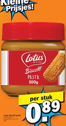 Albert Heijn Lotus Biscoff pasta aanbieding