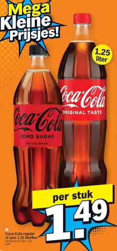Albert Heijn Coca-Cola regular of zero aanbieding