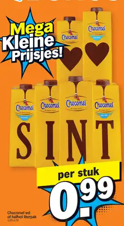 Albert Heijn Chocomel vol of halfvol literpak aanbieding