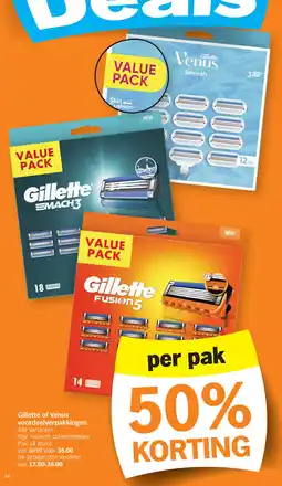 Albert Heijn Gillette of Venus voordeelverpakkingen aanbieding