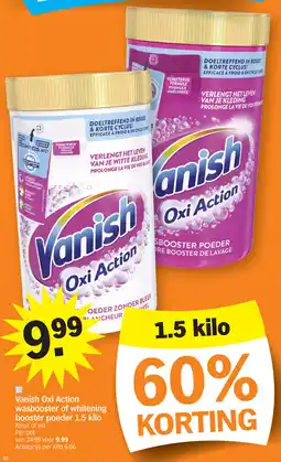 Albert Heijn Vanish Oxi Action wasbooster of whitening booster poeder aanbieding