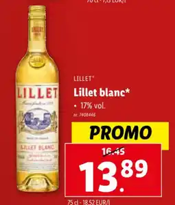 Lidl Lillet blanc aanbieding