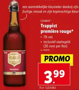 Lidl Chimay trappist première rouge aanbieding