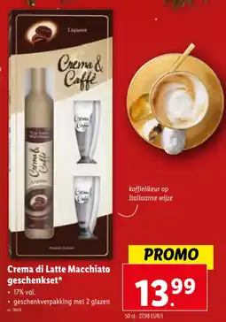 Lidl Crema di Latte Macchiato geschenkset aanbieding