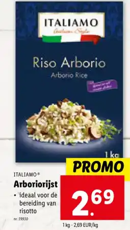 Lidl Italiamo Arboriorijst aanbieding