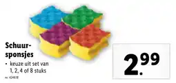Lidl Schuur sponsjes aanbieding