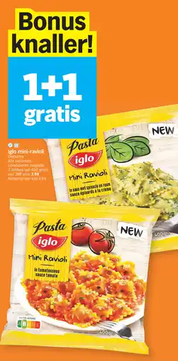 Albert Heijn Iglo mini-ravioli aanbieding