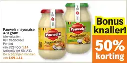 Albert Heijn Pauwels mayonaise aanbieding