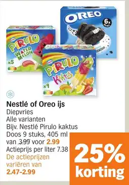 Albert Heijn Nestlé of Oreo ijs aanbieding