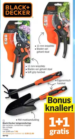 Albert Heijn Black+Decker tuingereedschap aanbieding