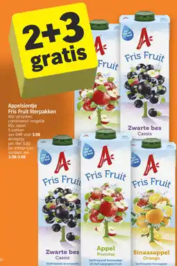 Albert Heijn Appelsientje Fris Fruit literpakken aanbieding