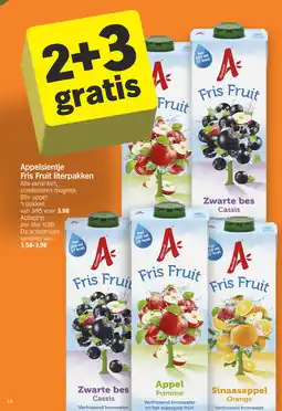 Albert Heijn Appelsientje Fris Fruit literpakken aanbieding