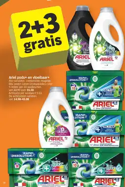 Albert Heijn Ariel pods+ en vloeibaar aanbieding