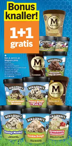 Albert Heijn Ben & Jerry's en Magnum pints aanbieding