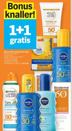 Albert Heijn Alle A-merk zonbescherming aanbieding