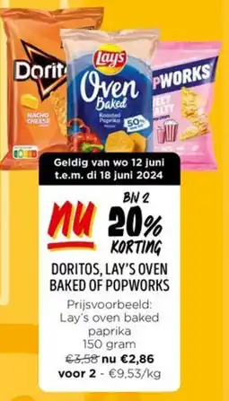 Jumbo Diverse Lay's oven baked paprika aanbieding