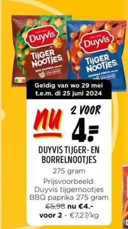 Jumbo DUYVIS TIJGER-EN BORRELNOOTJES aanbieding