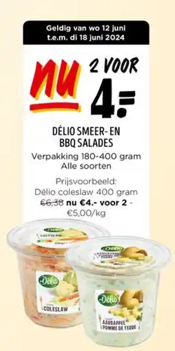 Jumbo DÉLIO SMEER-EN BBQ SALADES aanbieding