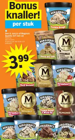 Albert Heijn Ben & Jerry's of Magnum ijspints aanbieding