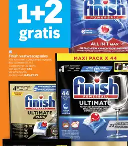 Albert Heijn Finish vaatwascapsules aanbieding
