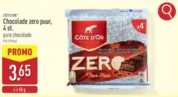 ALDI Côte d'or chocolade zero puur aanbieding