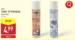 ALDI Riem leder of inoxspray kleurloos aanbieding