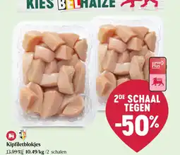 Delhaize Kipfiletblokjes aanbieding