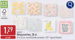 ALDI Sublimo miniservetten aanbieding
