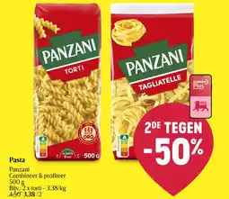 Delhaize Pasta Panzani aanbieding