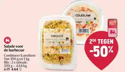 Delhaize Salade voor de barbecue aanbieding