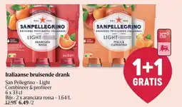 Delhaize Italiaanse bruisende drank San Pellegrino Light aanbieding