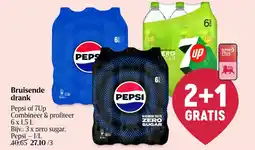 Delhaize Bruisende drank Pepsi of 7Up aanbieding