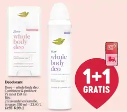 Delhaize Deodorant Dove whole body deo aanbieding