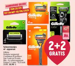 Delhaize Scheermesjes of apparaat Gillette aanbieding