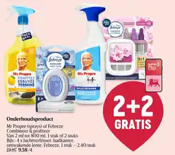 Delhaize Onderhoudsproduct Mr Propre of Febreze aanbieding